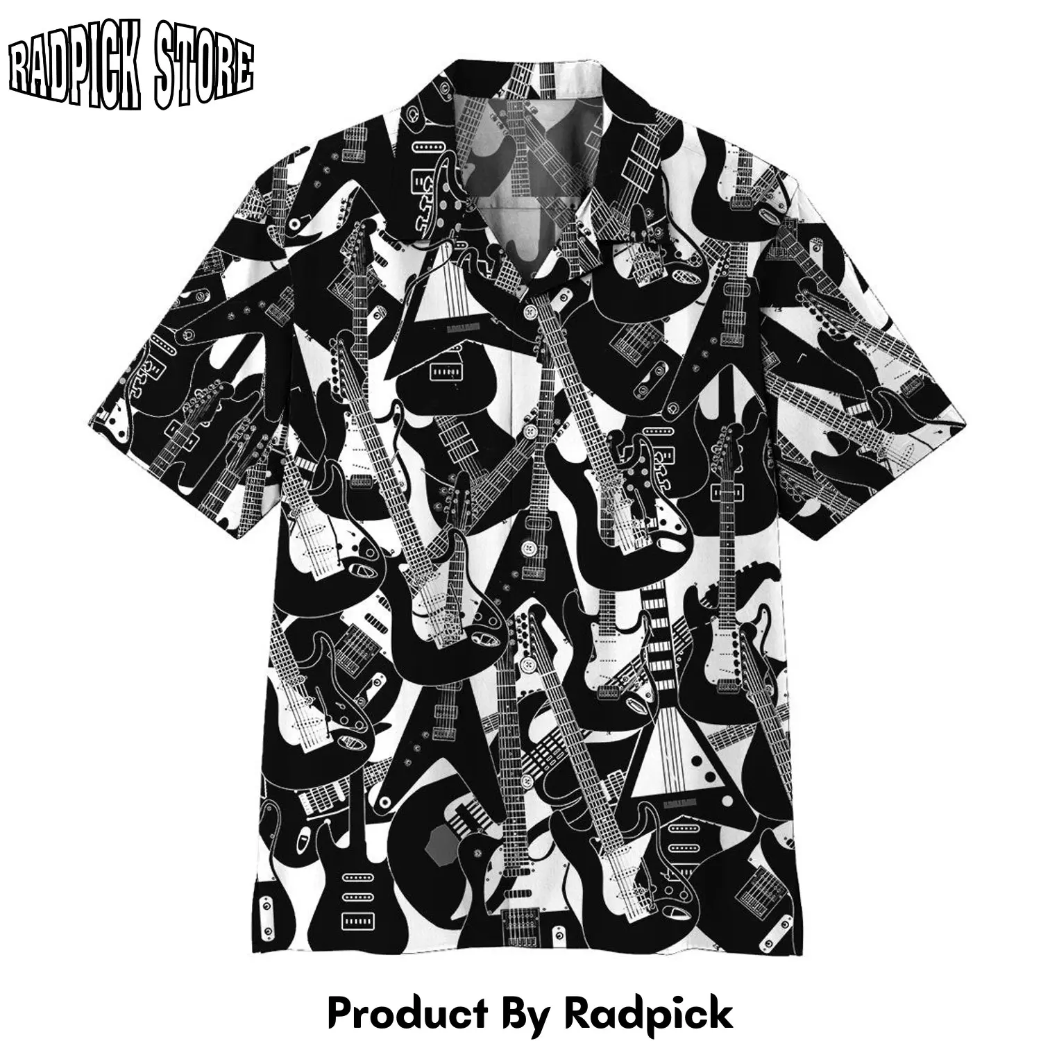 Radpick 3d electric guitar hawaii shirt 0t0 rp292873